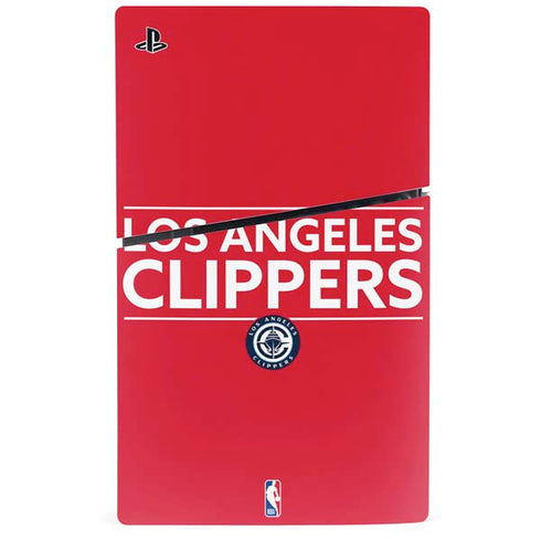 NBA Los Angeles Clippers Standard Red PS5 Slim Digital Edition Console Skin